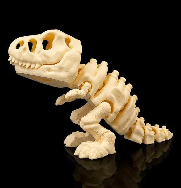 🦴 3D Printed Fossil Art: Detailed T-Rex Skeleton Figure 🦖