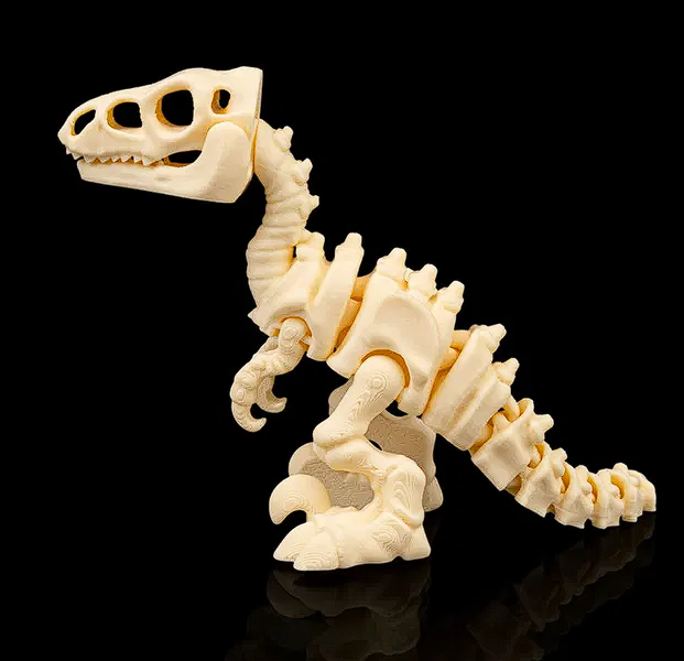 🦴 3D Printed Fossil Art: Detailed T-Rex Skeleton Figure 🦖