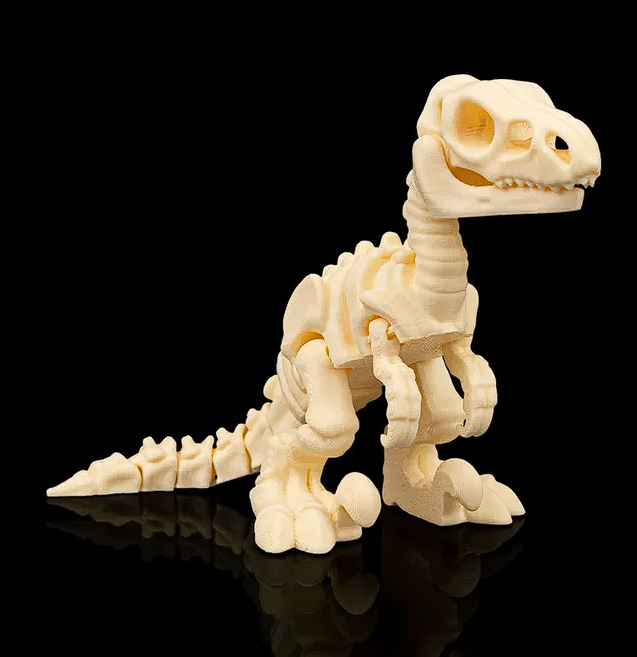 🦴 3D Printed Fossil Art: Detailed T-Rex Skeleton Figure 🦖