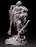 🛡️ 3D Printed Dwarf Barbarian / RPG Miniature Figure - Highly Detailed Collectible 🪓