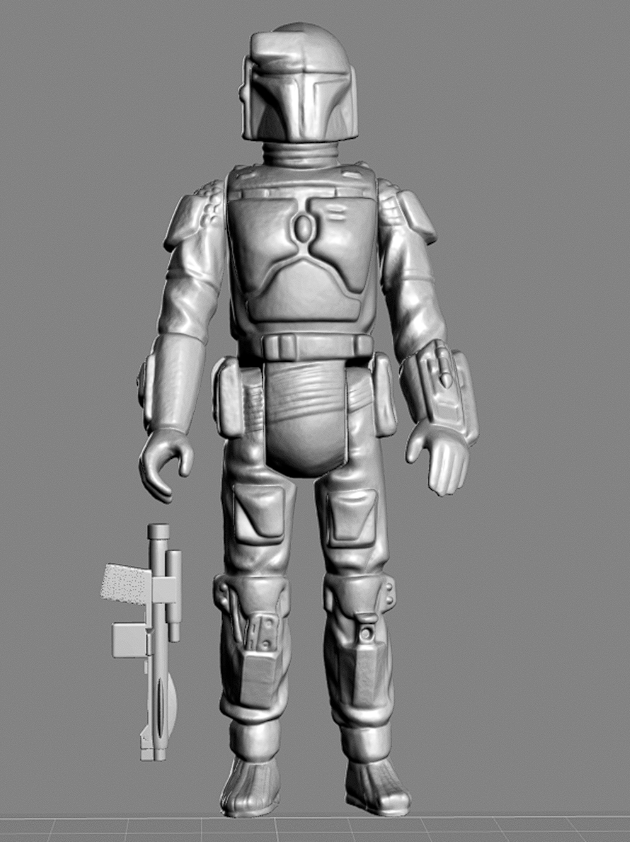 🚀 3.75" Scale Armored Bounty Hunter Figure - Unpainted Resin Kit