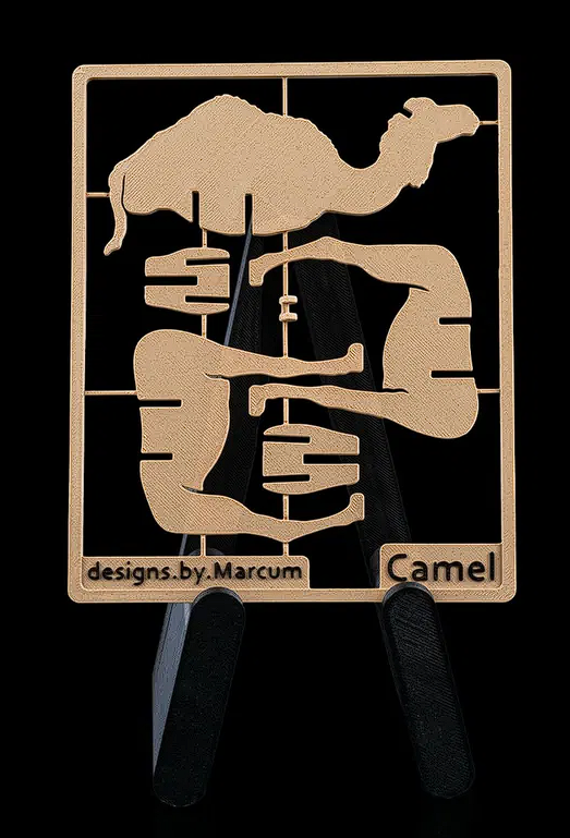 Camel Kit Card Model 3D | Desert Animal Decor | Easy Assembly PLA Puzzle Gift