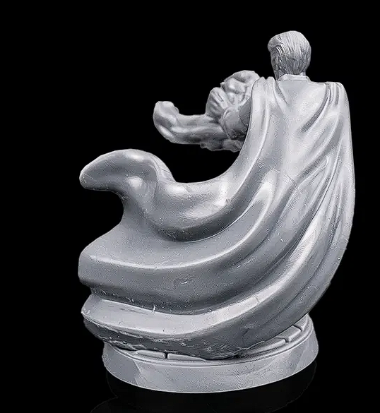 75mm Fantasy Miniature Figure – Black Resin Model for Painting – Unpainted Tabletop RPG & Display Collectible