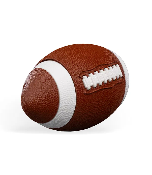 Mini 3D Printed Football Decor – Compact Sports Figurine – 3 in – Desk Display