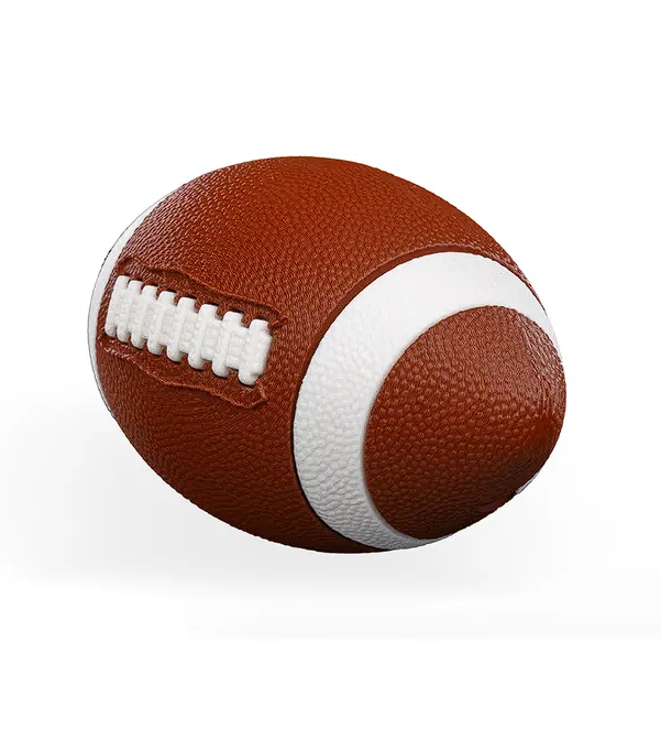 Mini 3D Printed Football Decor – Compact Sports Figurine – 3 in – Desk Display