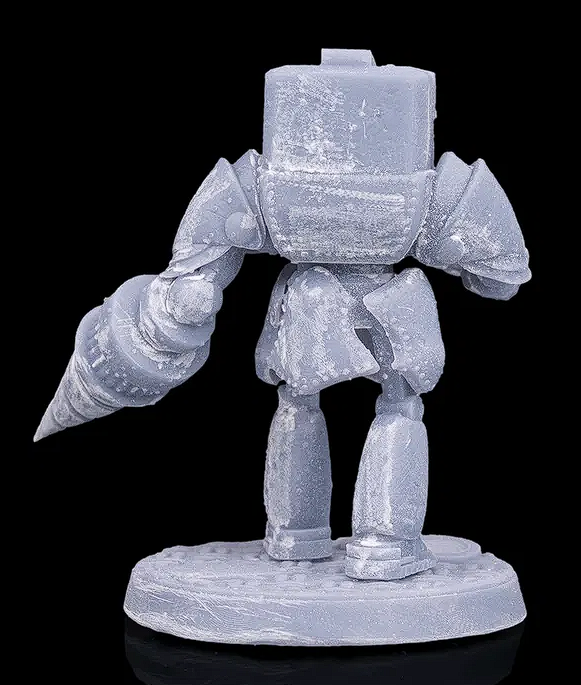 75mm Driller Drone Resin Miniature – Sci-Fi Robot Figure – Unpainted Model Gray for Painting
