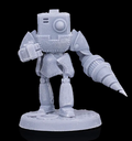 75mm Driller Drone Resin Miniature – Sci-Fi Robot Figure – Unpainted Model Gray for Painting