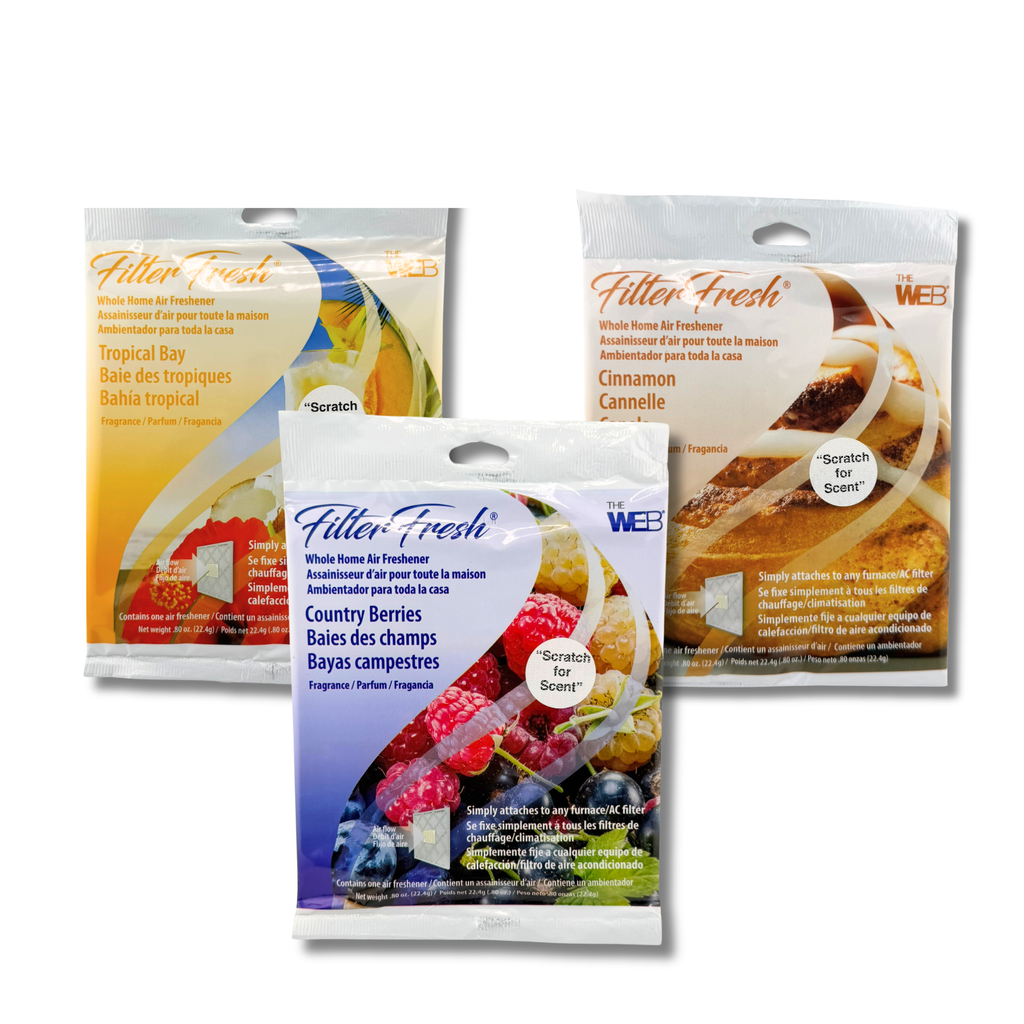 Filter Fresh Whole Home Air Freshener 3-Pack Variety HVAC Filter Scents