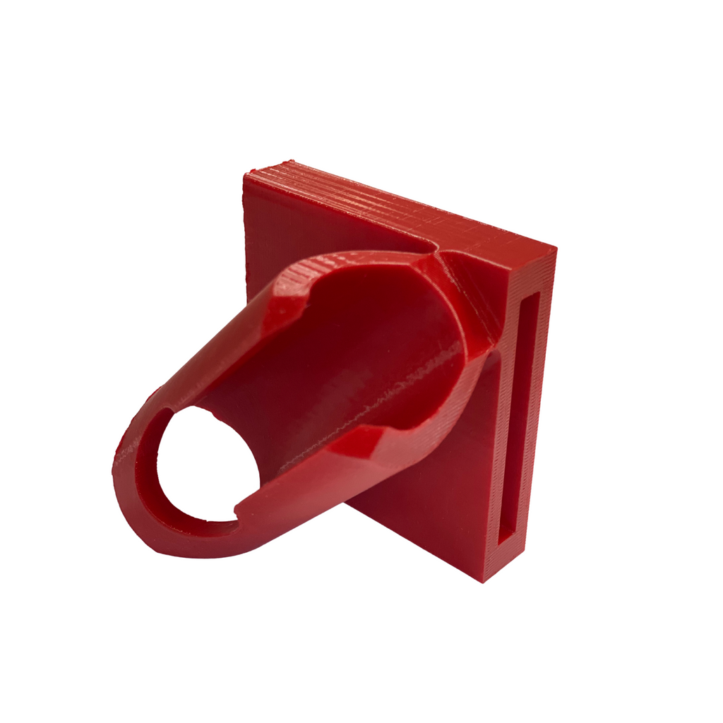Right-Side Belt Clip Fishing Rod Holder – 3D Printed in Red PETG – Dur – BuildInkusa