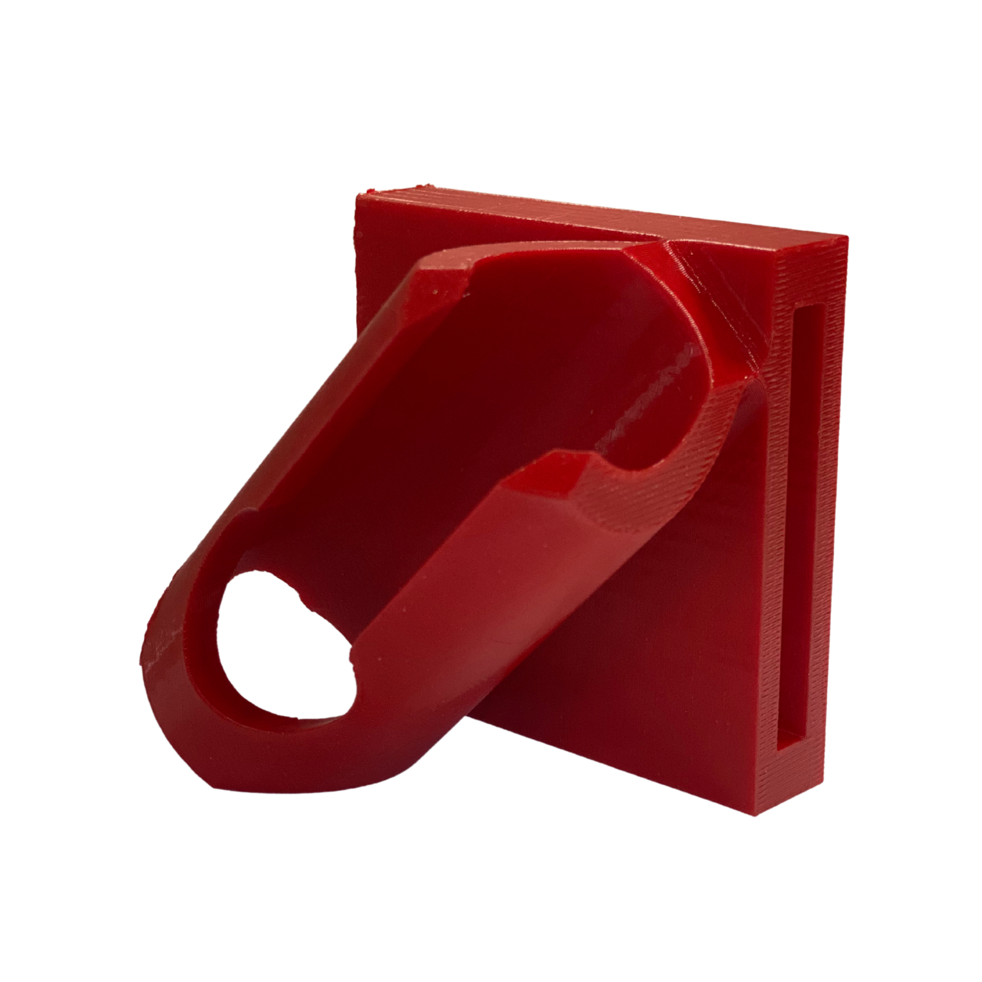 Right-Side Belt Clip Fishing Rod Holder – 3D Printed in Red PETG – Dur – BuildInkusa