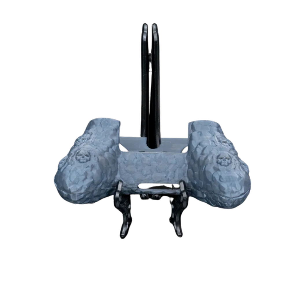 BuildInk Skull Grip Shell for PS5 & Xbox Controllers – 3D Printed Textured Cover with Ergonomic Grip – Gothic Skull Design – Custom Gaming Accessory