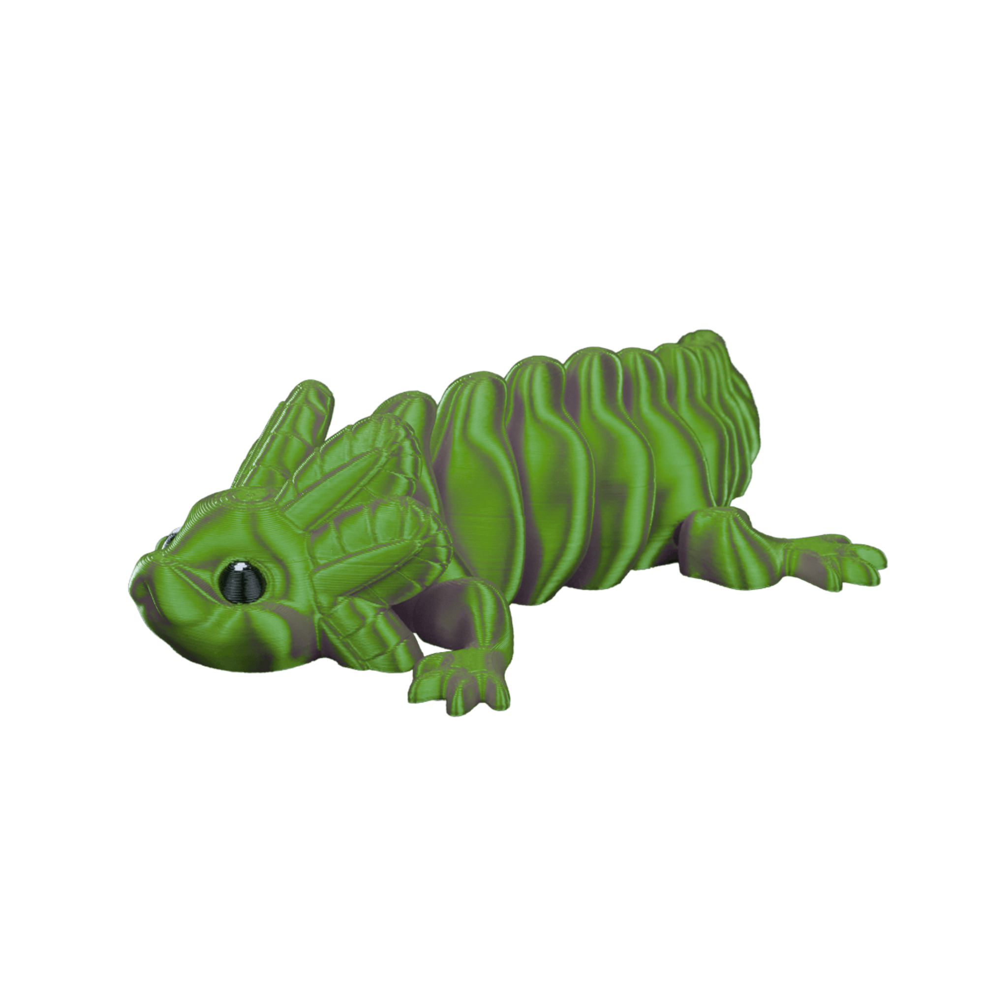 Articulated Axolotl 3D Printed Figure - Set of 2 - Flexible & Collectible Toy - Handmade Gift