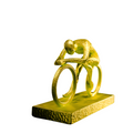 3D Cyclist Yellow Look  Desk Art