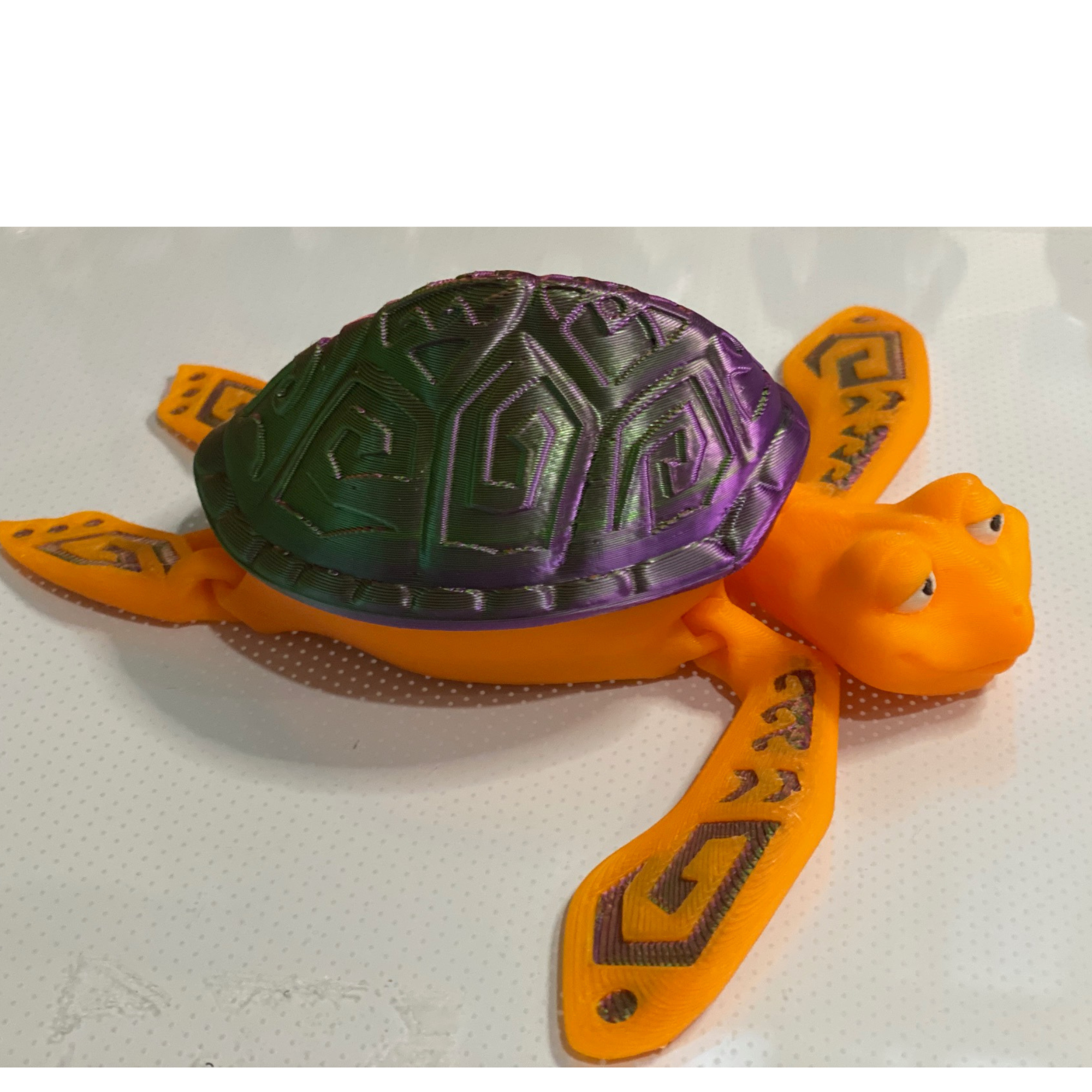 3D Printed Turtle Jewelry Box – Colorful Shell Lid – Unique Storage for Small Treasures