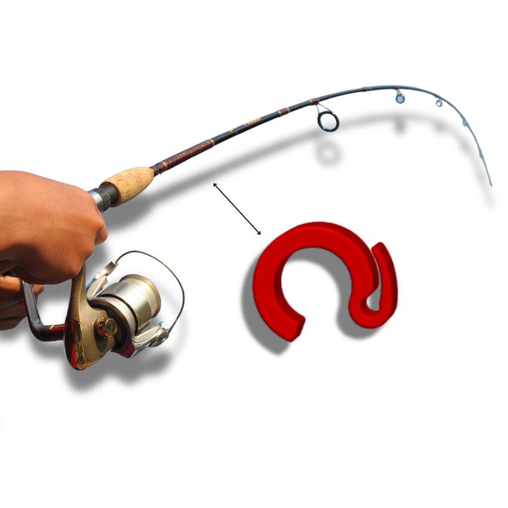 3-Pack 3D Printed Fishing Rod Line Clips – Red Snap-On Drop Shot Holders – Universal Fit