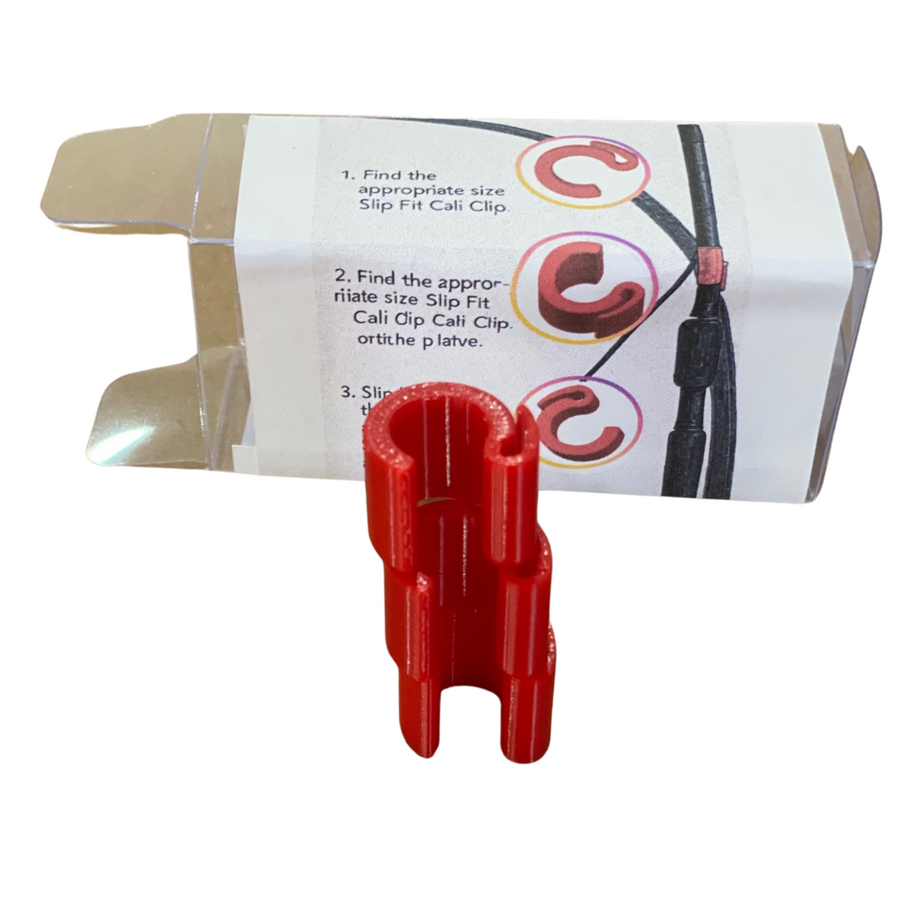 3-Pack 3D Printed Fishing Rod Line Clips – Red Snap-On Drop Shot Holders – Universal Fit