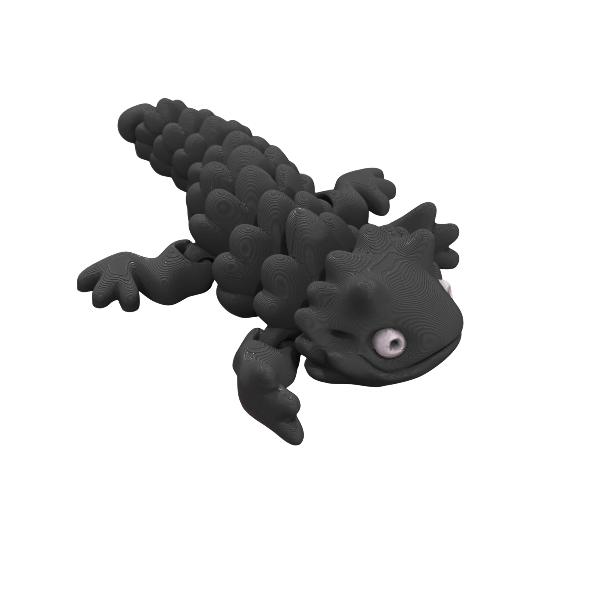 3D Printed Flexi Bearded Dragon – Articulated & Realistic Design