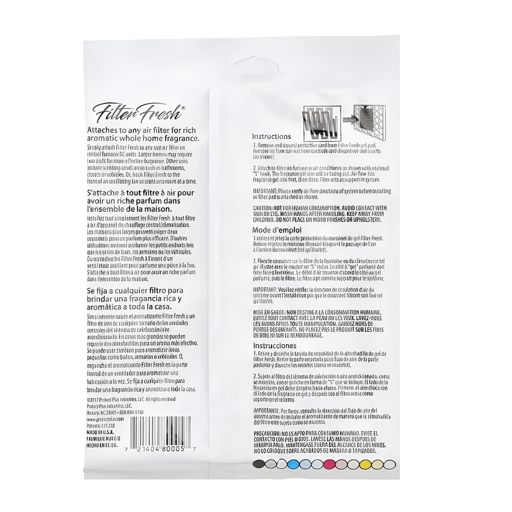 Filter Fresh Cinnamon Whole Home Air Freshener – Furnace & AC Filter Freshener Pads, Warm Cinnamon Scent (6 Pack)