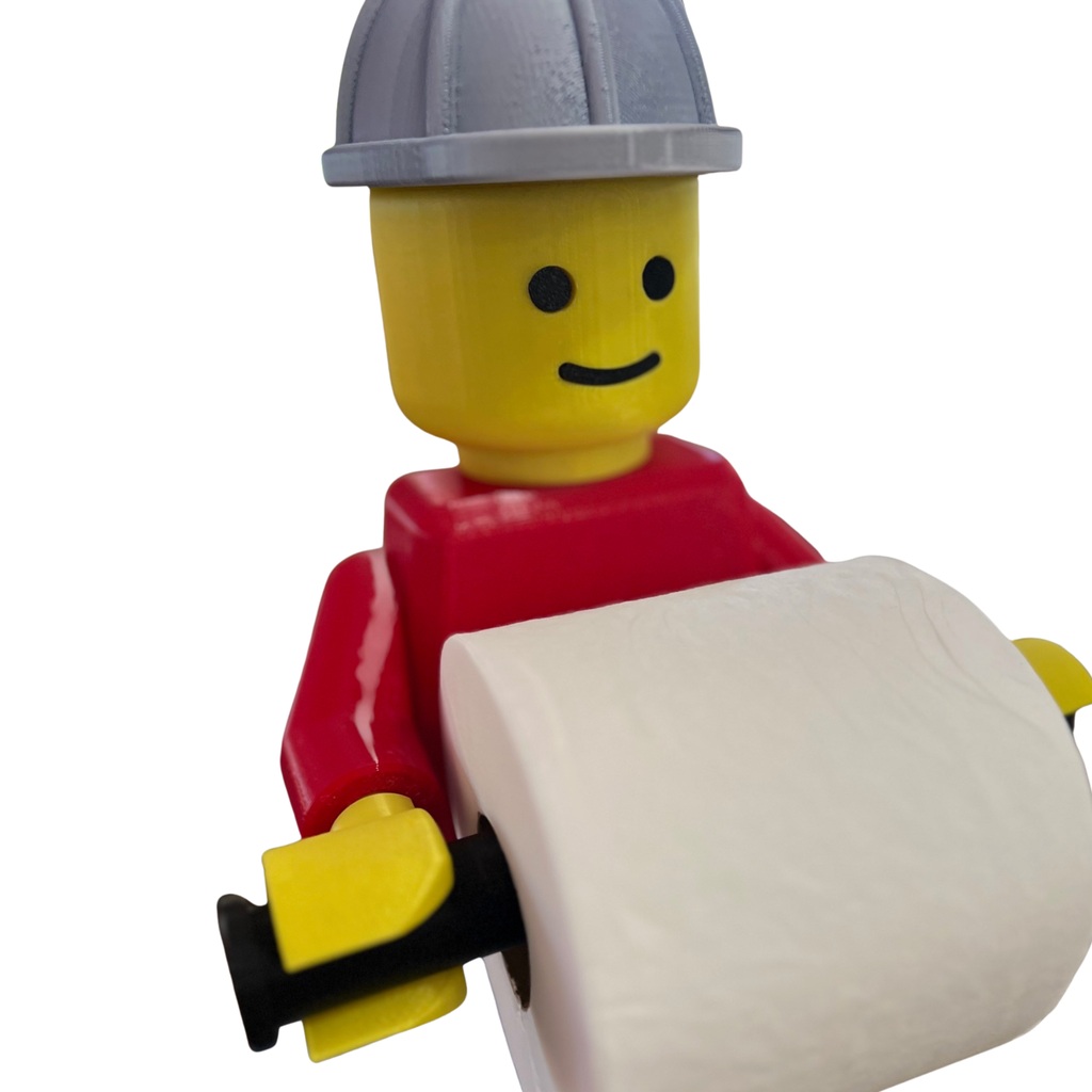Funny Brick-Style Toilet Paper Holder Wall Mount – 3D Printed Bathroom Decor