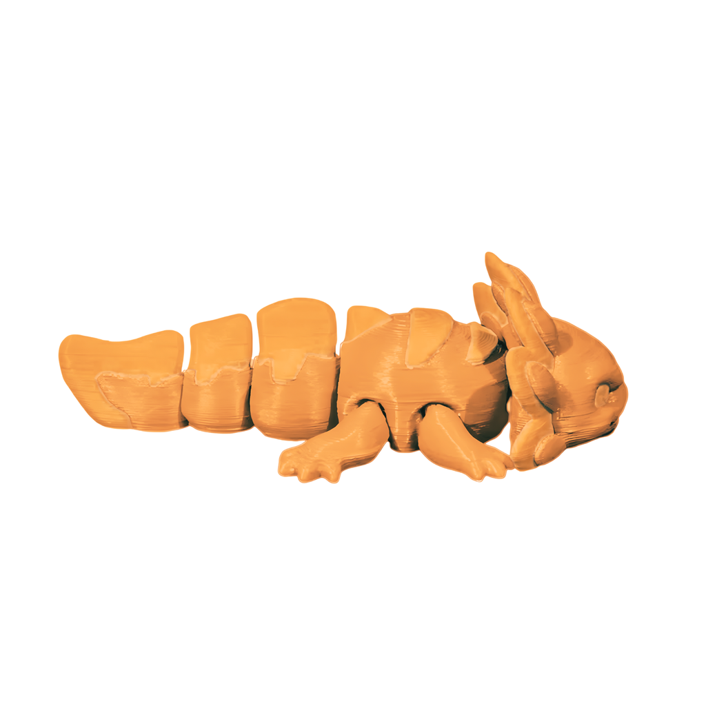 3D Articulated Mini Dragon - Decorative Figure, 3"x1.5", Available in White, Orange and Green