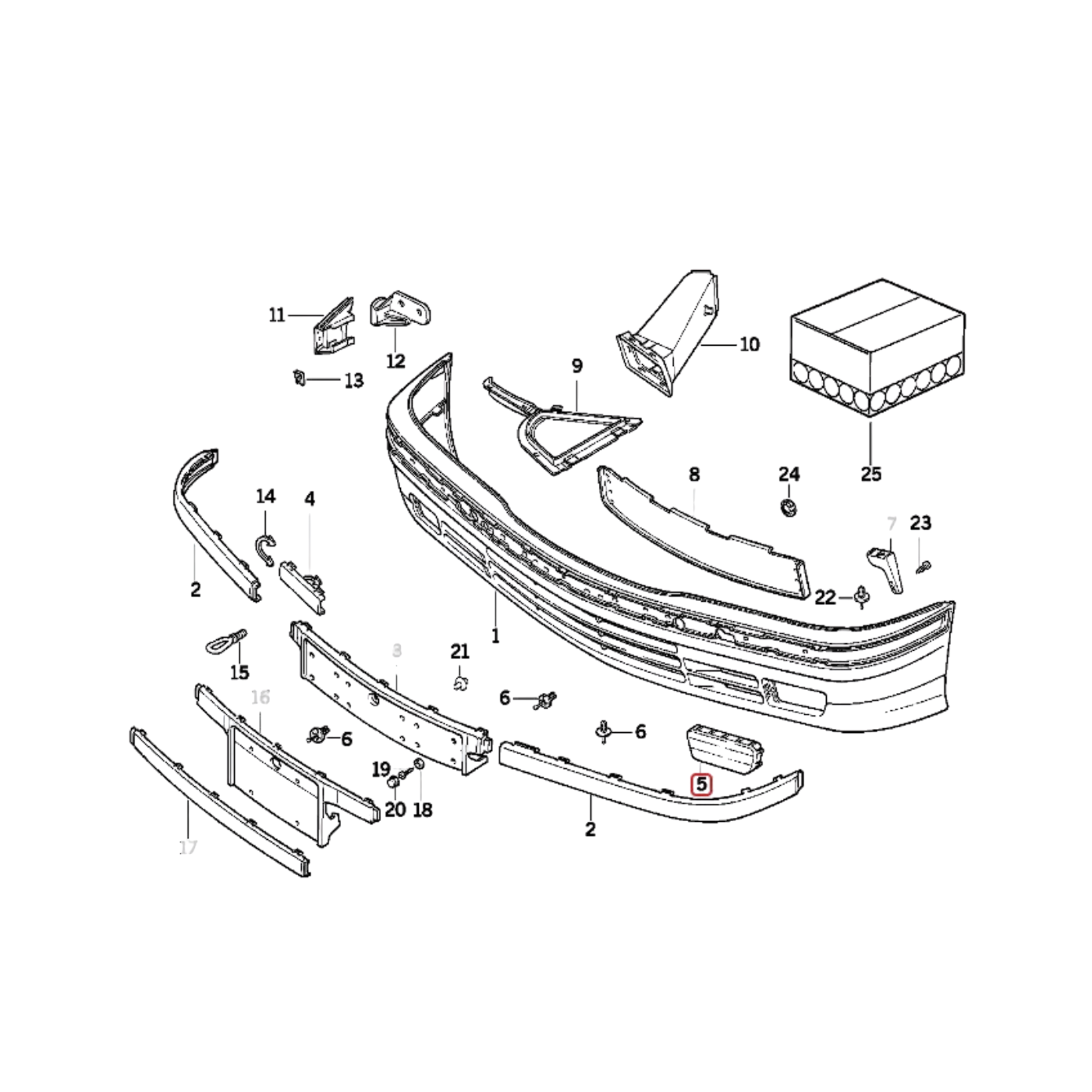 BMW E36 Fog Light Air Duct Set Left & Right – Cold Air Intake – 3D Printed PETG
