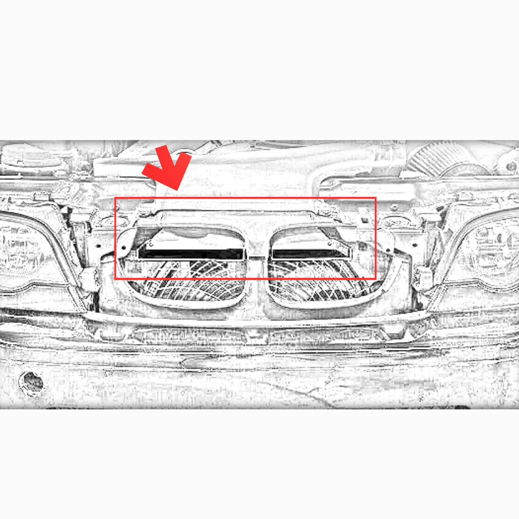 Air Scoop Duct – Compatible with BMW E46 – 3D Printed PETG Front Bumper Air Guide