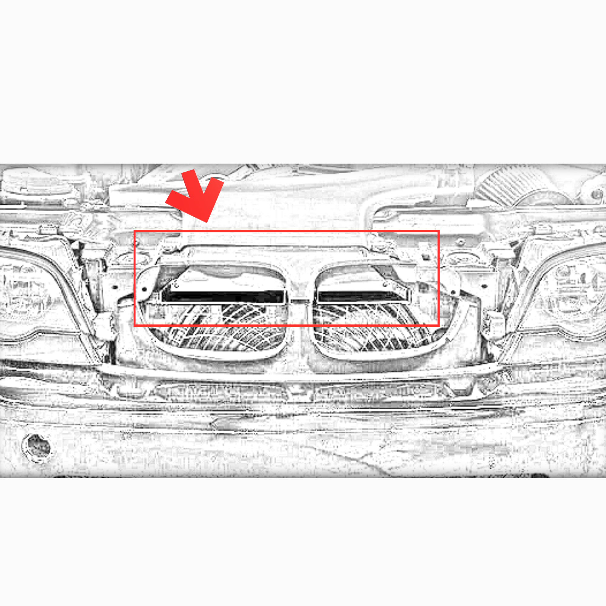 Air Scoop Duct – Compatible with BMW E46 – 3D Printed PETG Front Bumper Air Guide