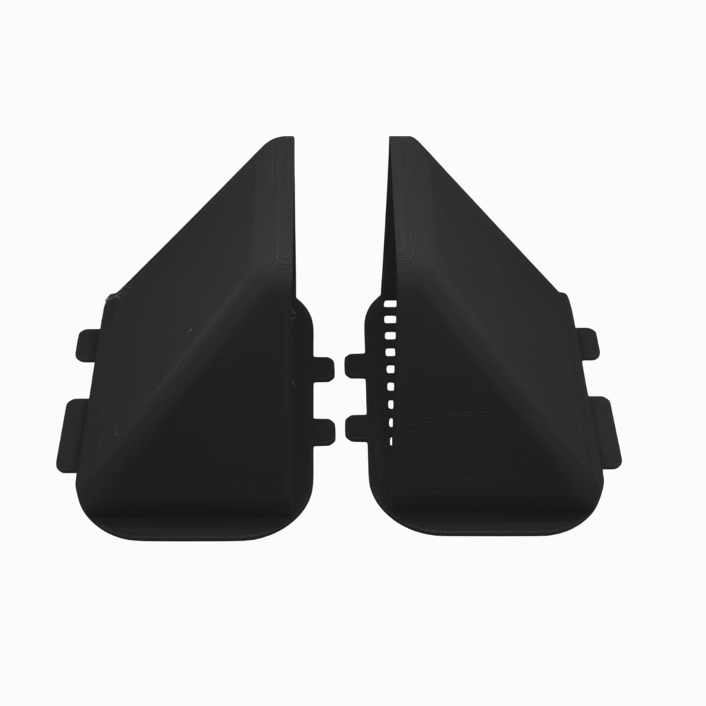 BMW Cold Air Intake Scoops – Left & Right with Integrated Grille – 3D Printed – Black