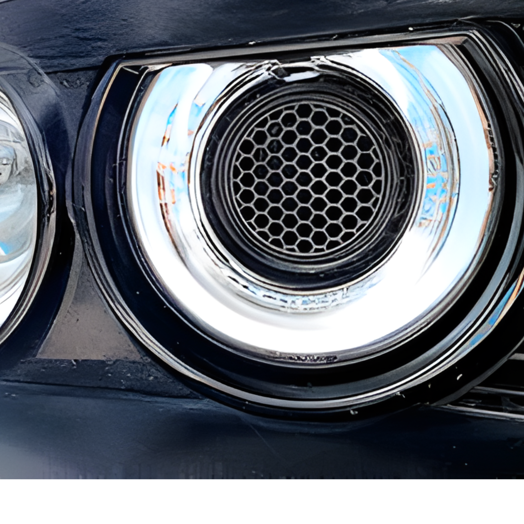 BuildInk™ Headlight Cold Air Intake Ring with Grille – Compatible with Dodge Challenger 2015–2021 – 3D Printed Automotive Accessory