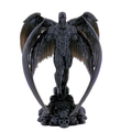 DARK ANGEL WINGED DEMON FIGURINE - RESIN STATUE Gothic Horror Collectible - 3" Tall x 2" Wide
