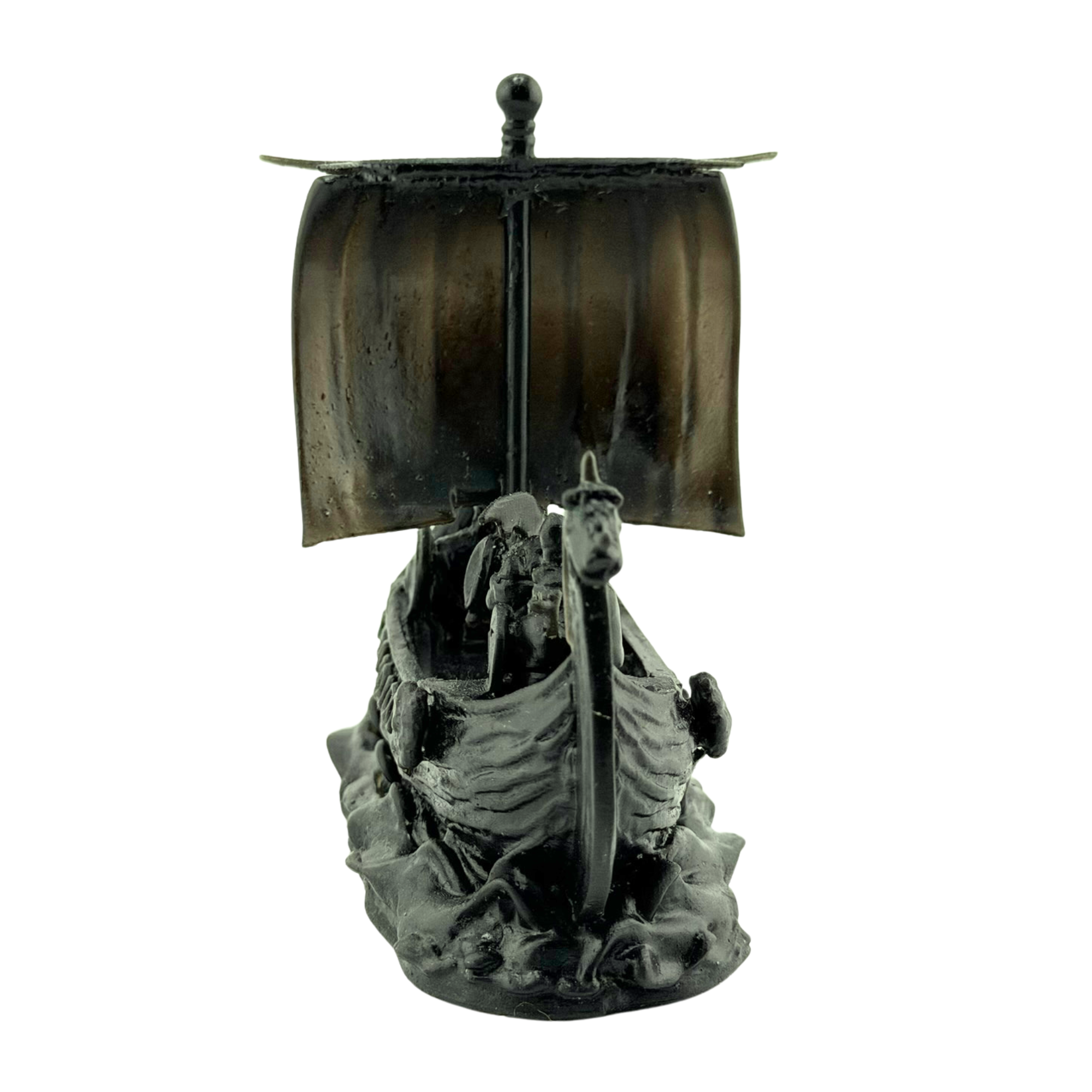 Unpainted Resin Viking Longship Miniature – 3D Printed Collectible – Ready to Paint