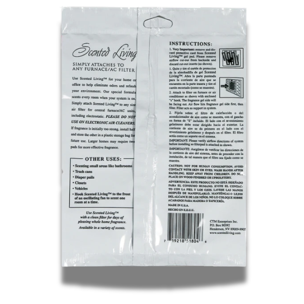 FilterFresh Whole Home Air Freshener Pads Variety Pack – French Vanilla & Cinnamon – 2 Pack (1 Vanilla + 1 Cinnamon) – HVAC / Furnace AC Filter Freshener Pads