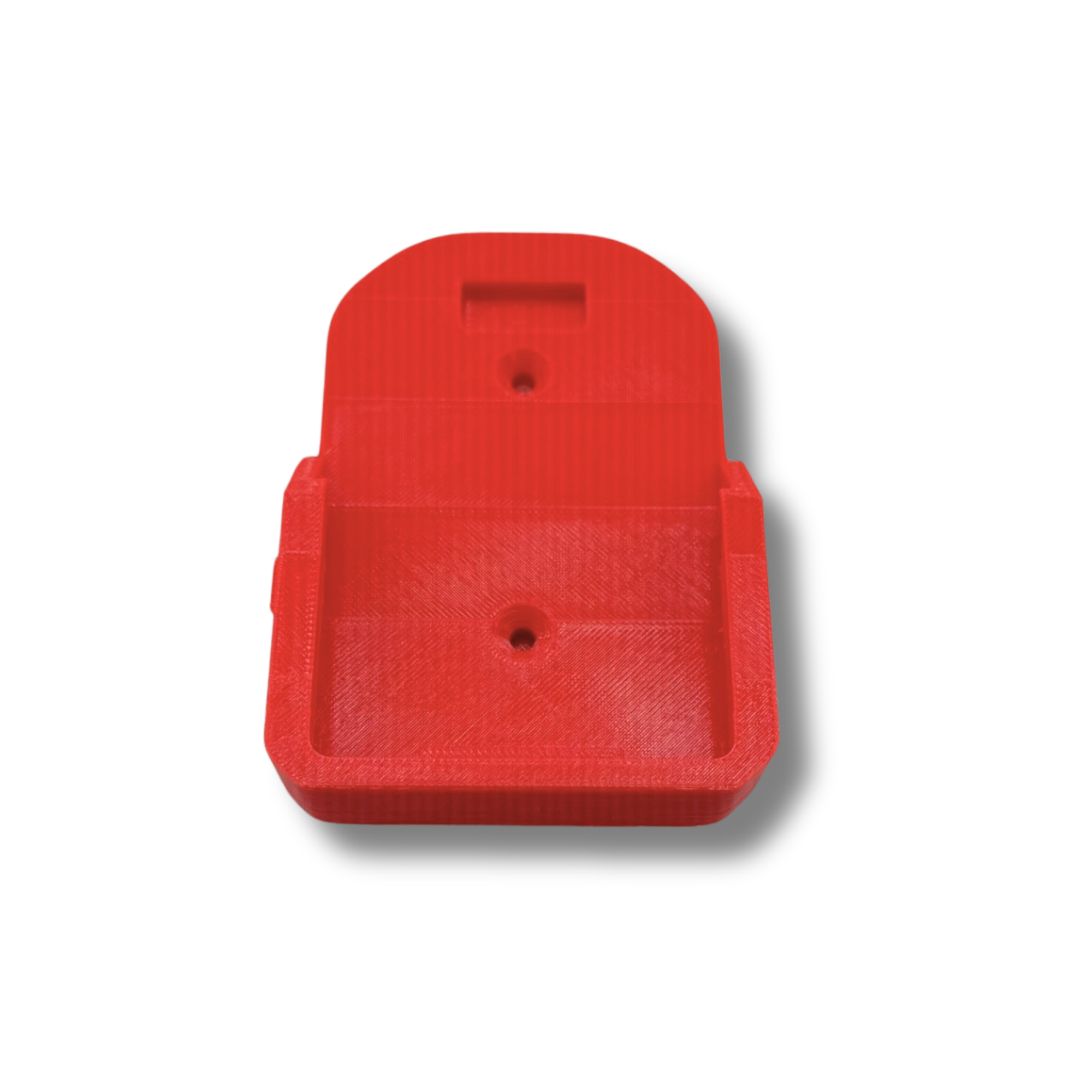 Ridgid 18V Battery Holder for Packout Mount Organizer Red 3D Printed