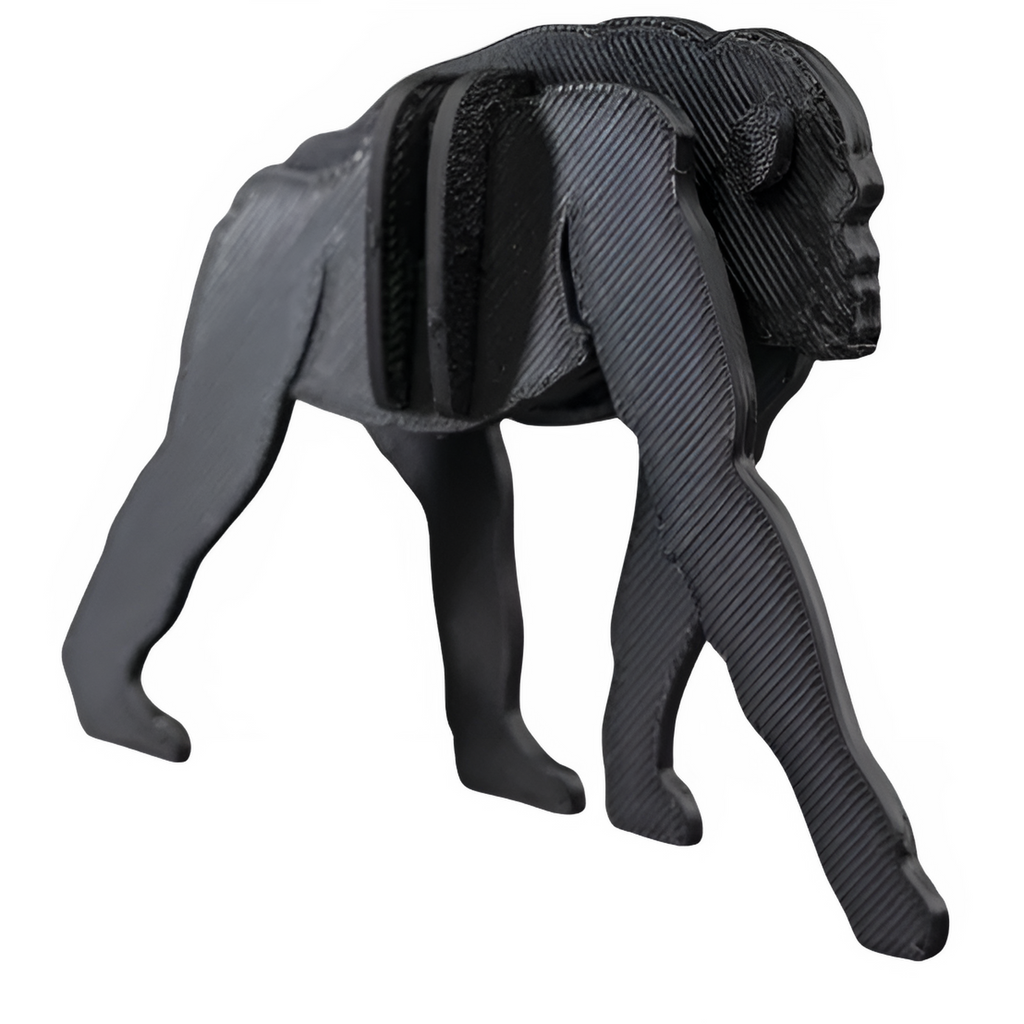 Bonobo 3D Kit Card - Gorilla Model Assembly - 3D Printed Collectible Figure - Choose Your Color