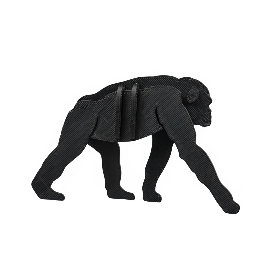 Bonobo 3D Kit Card - Gorilla Model Assembly - 3D Printed Collectible Figure - Choose Your Color