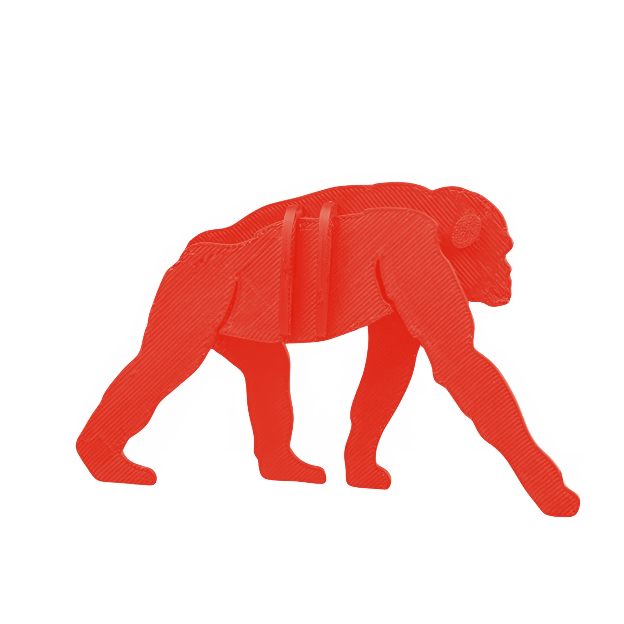 Bonobo 3D Kit Card - Gorilla Model Assembly - 3D Printed Collectible Figure - Choose Your Color