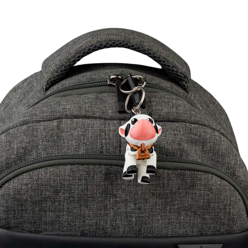 3D Printed Cow Keychain – Articulated PLA Model – Cute and Collectible