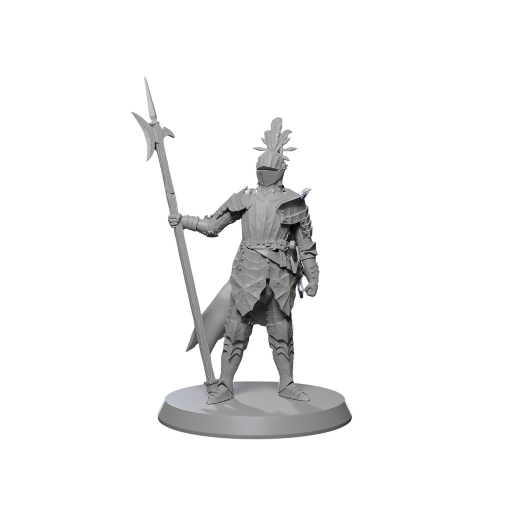 Medieval Guardsmen Miniature Set – 32mm Scale for Tabletop RPGs