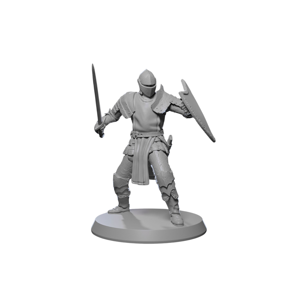 Medieval Guardsmen Miniature Set – 32mm Scale for Tabletop RPGs