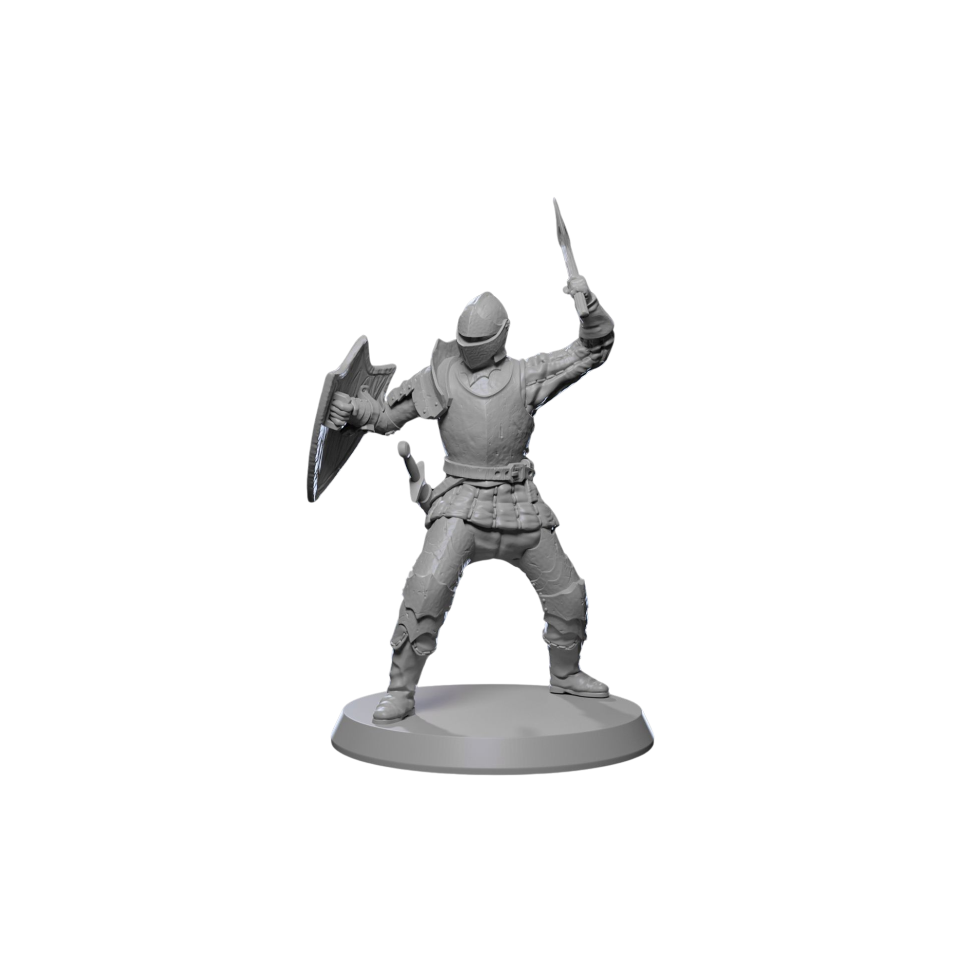 Medieval Guardsmen Miniature Set – 32mm Scale for Tabletop RPGs