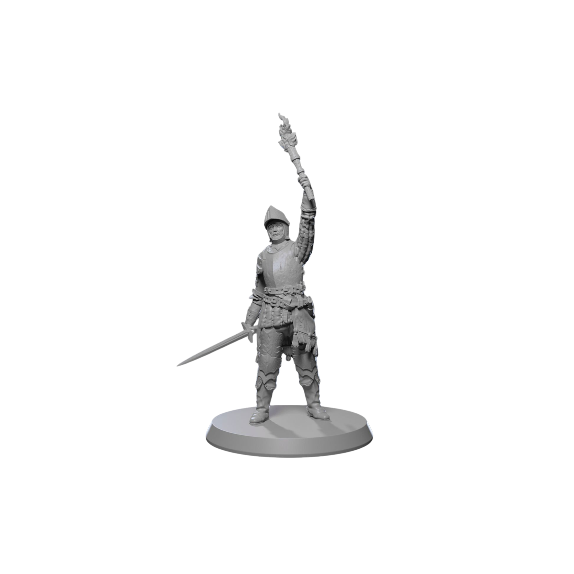 Medieval Guardsmen Miniature Set – 32mm Scale for Tabletop RPGs