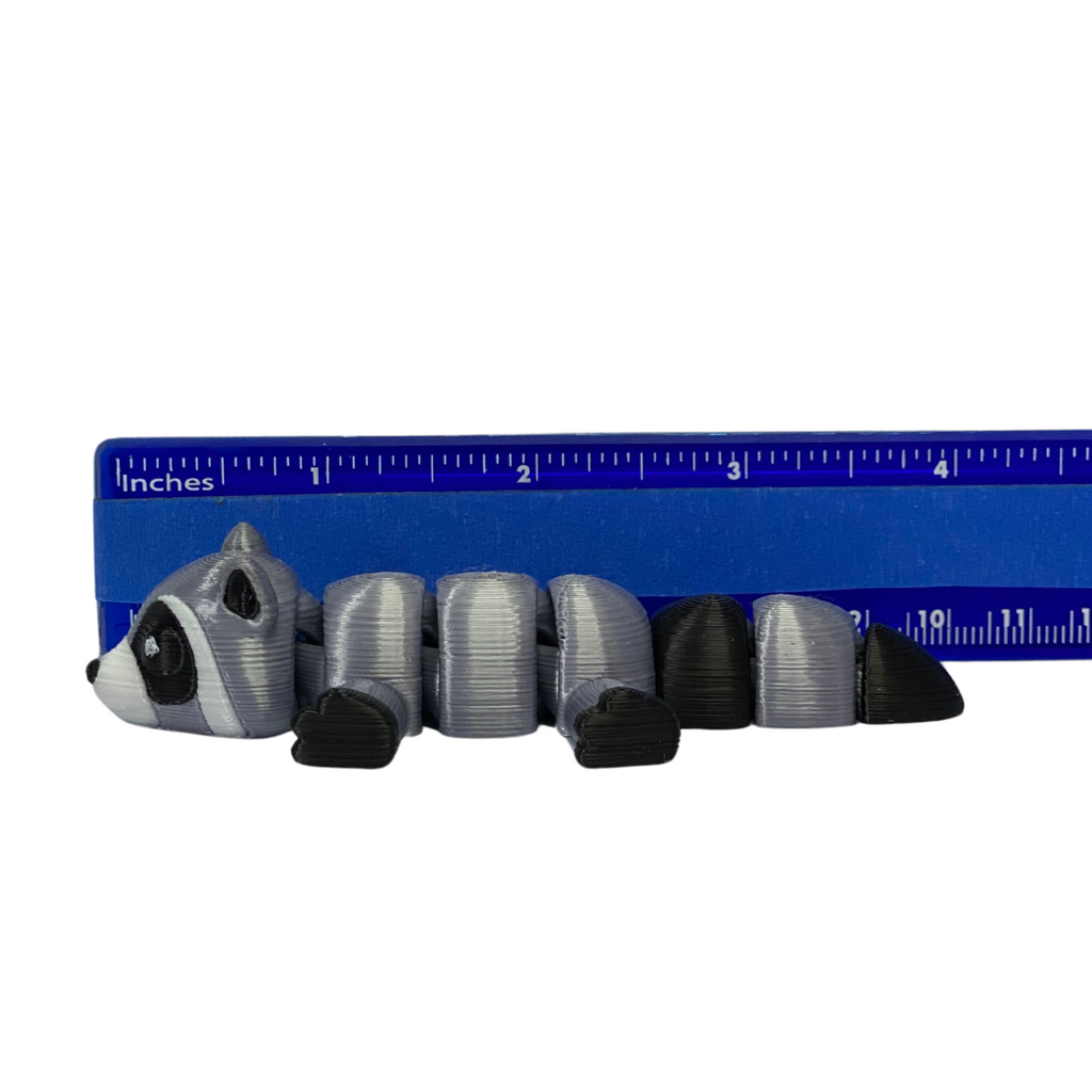 Trash Panda Buddy – Articulated Raccoon Toy with Trash Can – 3D Printed Collectible