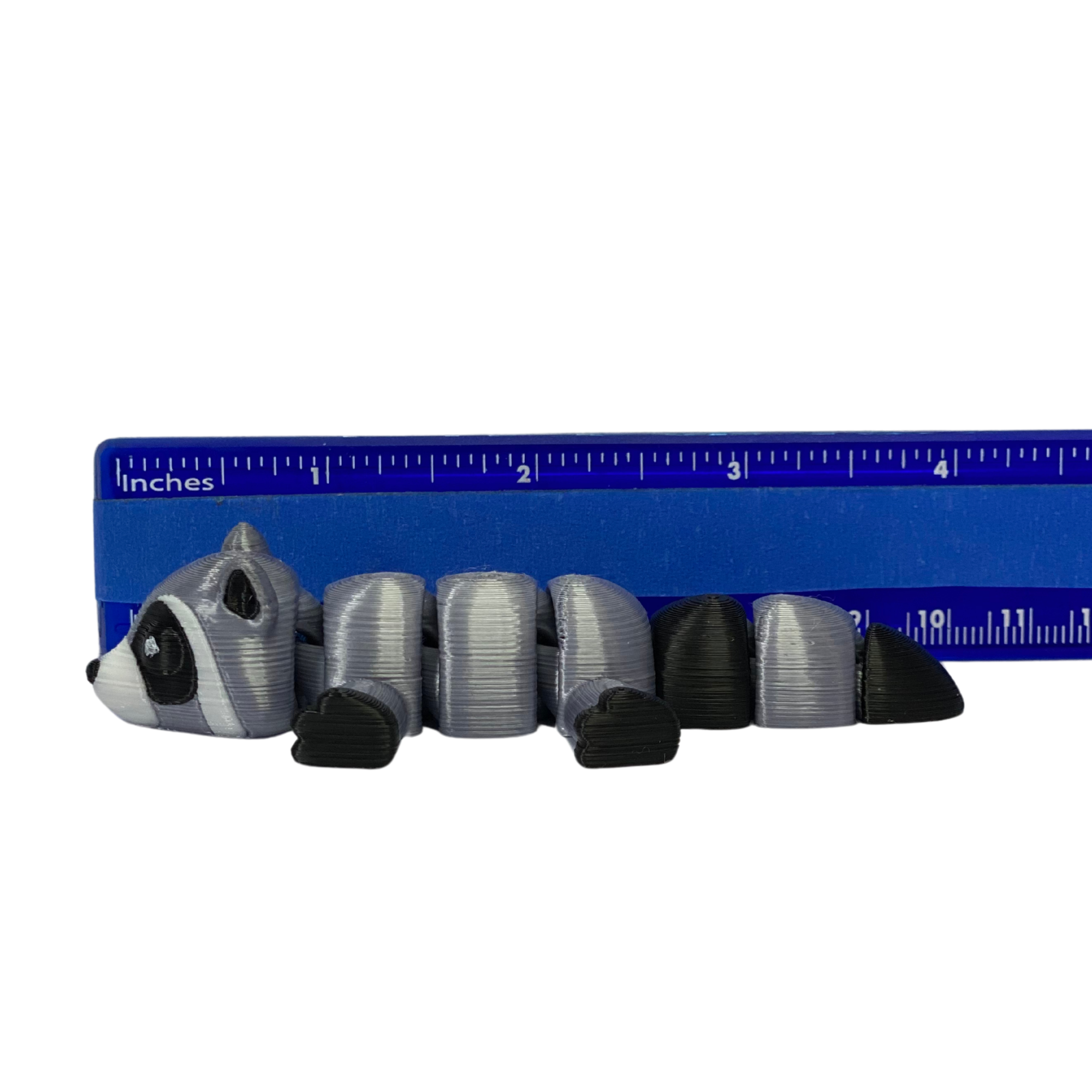 Trash Panda Buddy – Articulated Raccoon Toy with Trash Can – 3D Printed Collectible