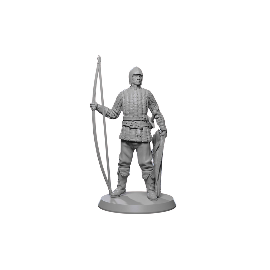 Medieval Guardsmen Miniature Set – 32mm Scale for Tabletop RPGs