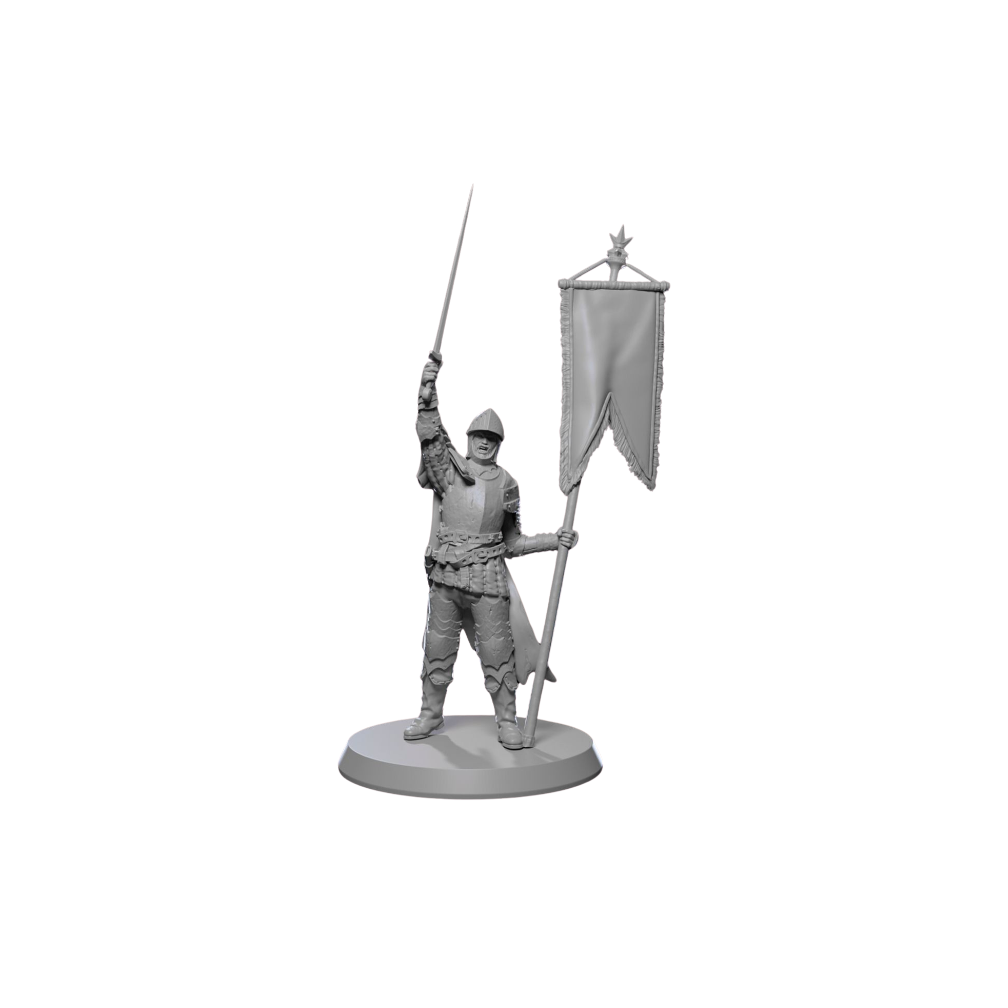 Medieval Guardsmen Miniature Set – 32mm Scale for Tabletop RPGs