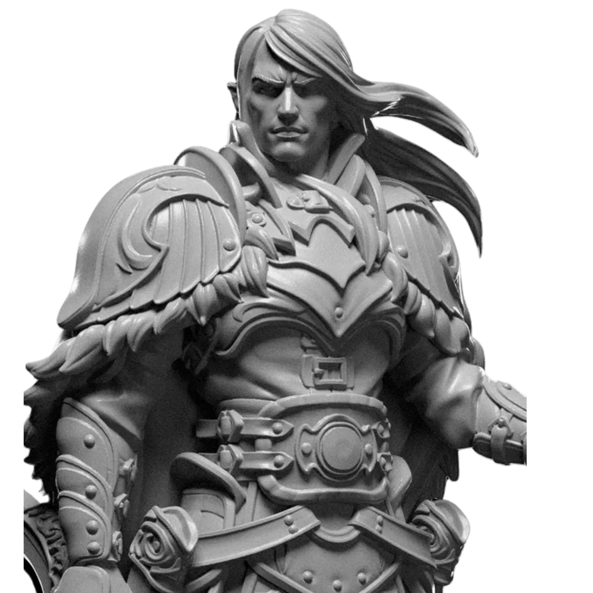 Elite Knight - 3D Printed Resin Miniature | 32mm / 75mm