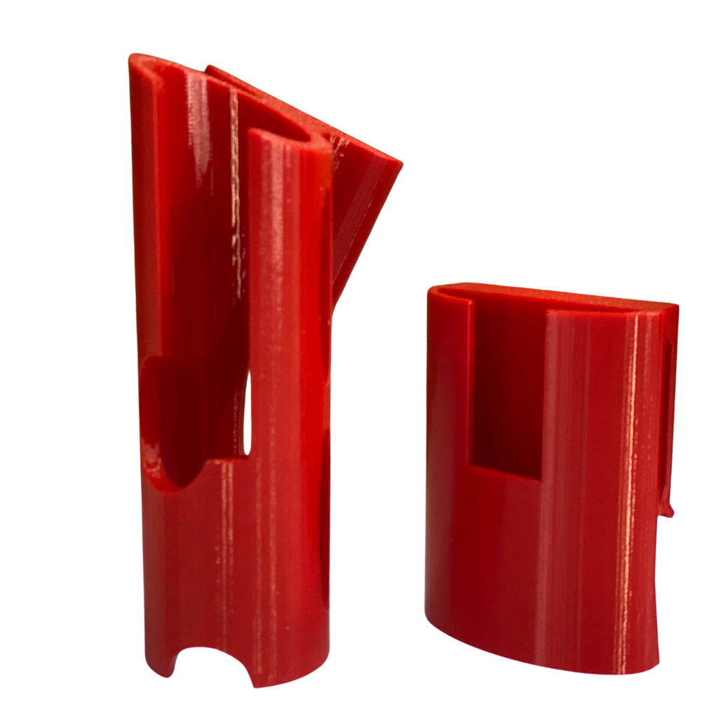 Belt Rod Holder Clip – 3D Printed Fishing Pole Support – Red – Hands-Free Waist Mount