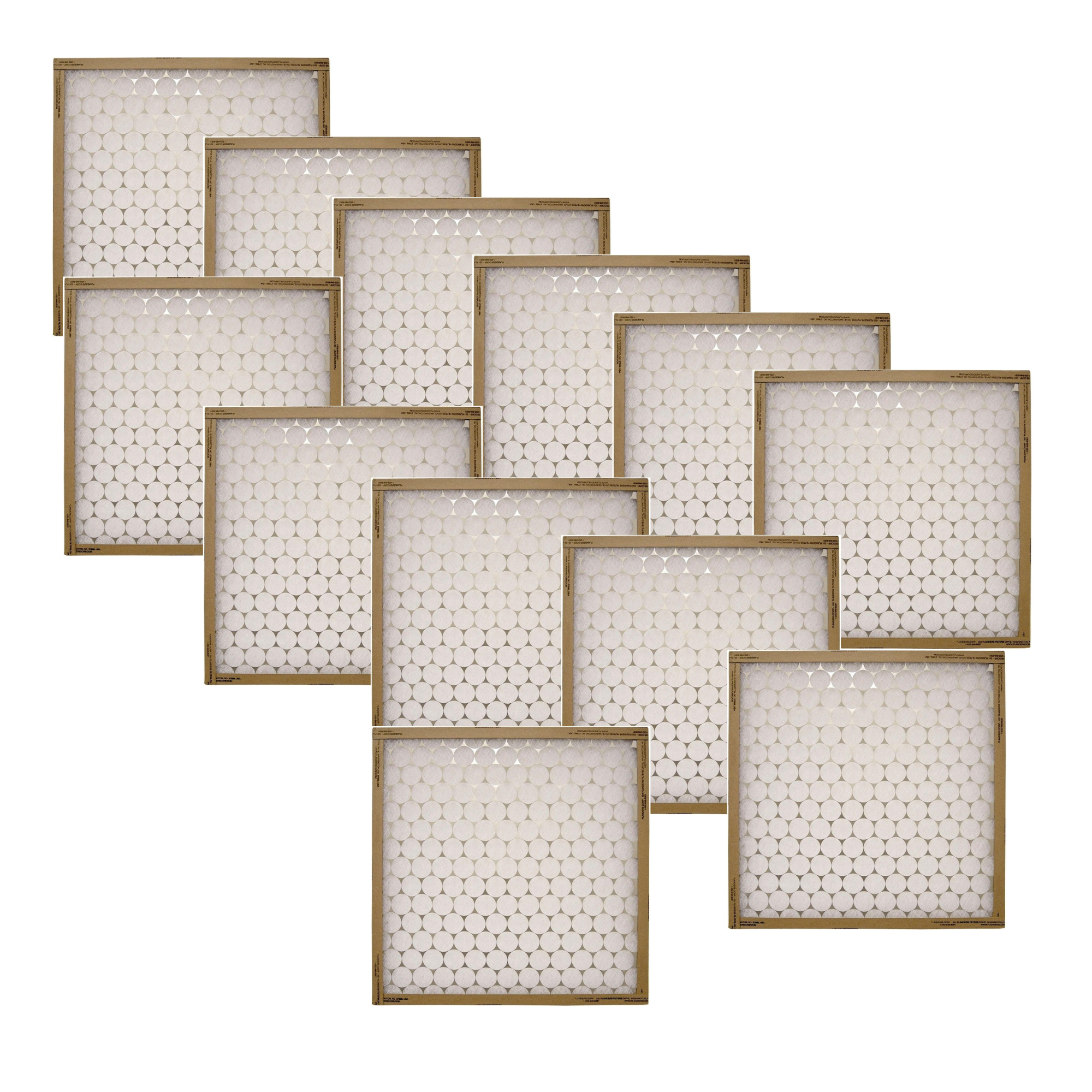 12 Pack – 18x16x1 MERV 4 Furnace Air Filters – Washable FRP Panel Filters – Model 10055 011618