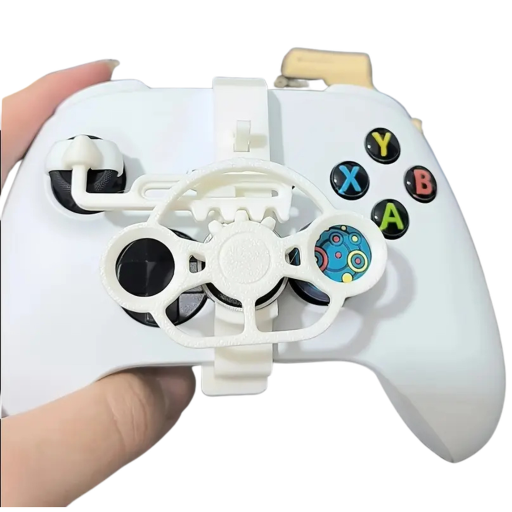 Mini Steering Wheel Attachment for Xbox Controller – 3D Printed Clip-On Racing Simulator Add-On – Compatible with Xbox Series X|S