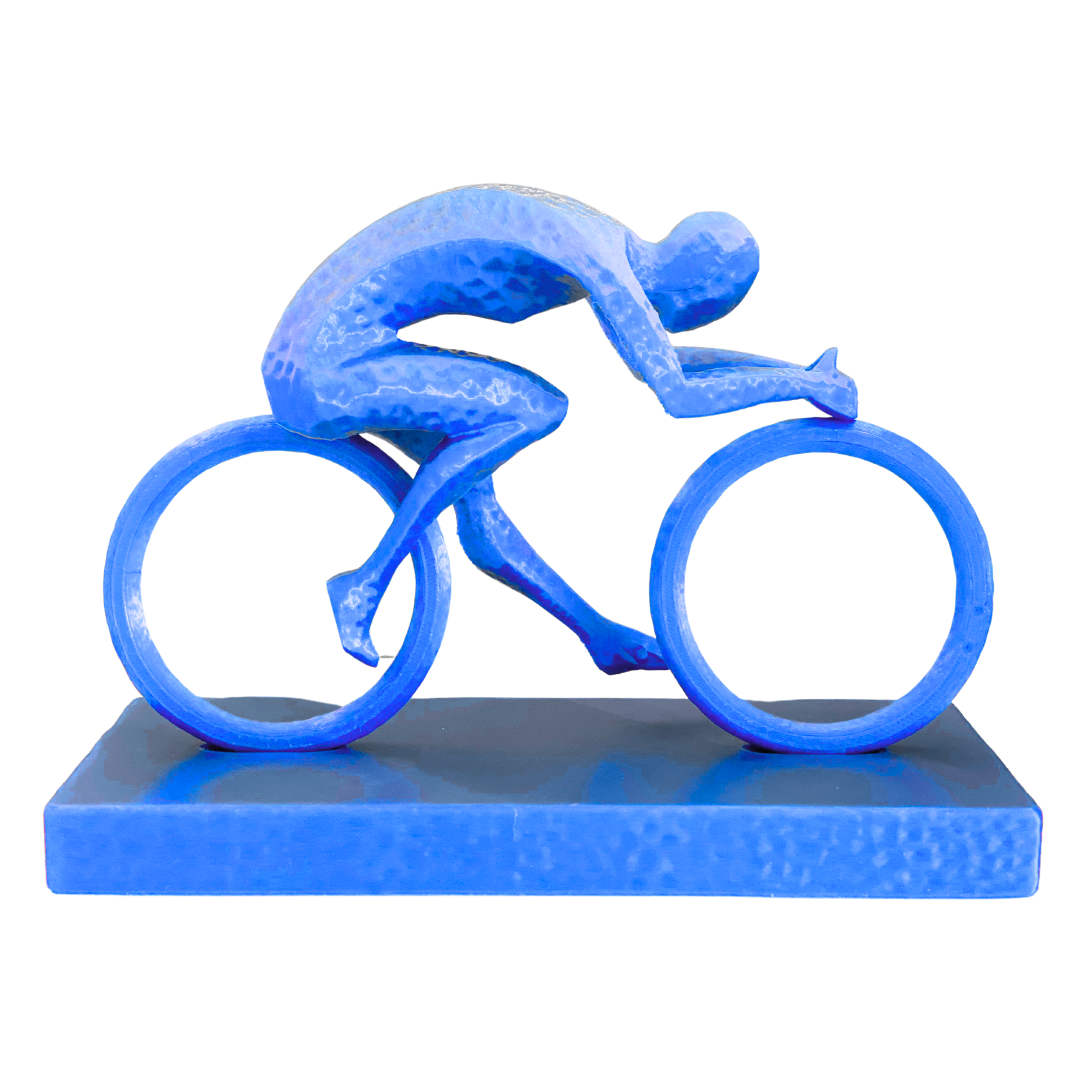 BuildInk Modern Cyclist Sculpture – 3D Printed Resin Art Decor – Includes Easy Assembly and Glue – Multiple Colors Available